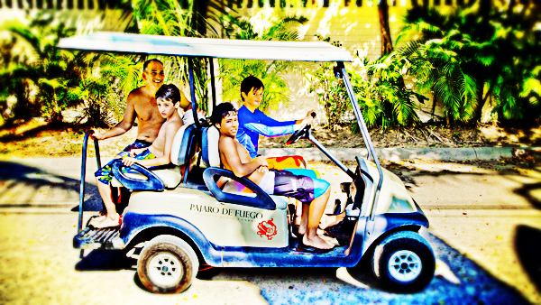 You don't need a license to drive a golf cart in Sayulita