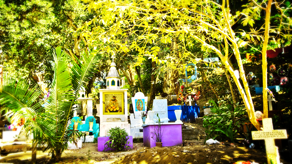 The Sayulita graveyard is a quiet yet colorful place